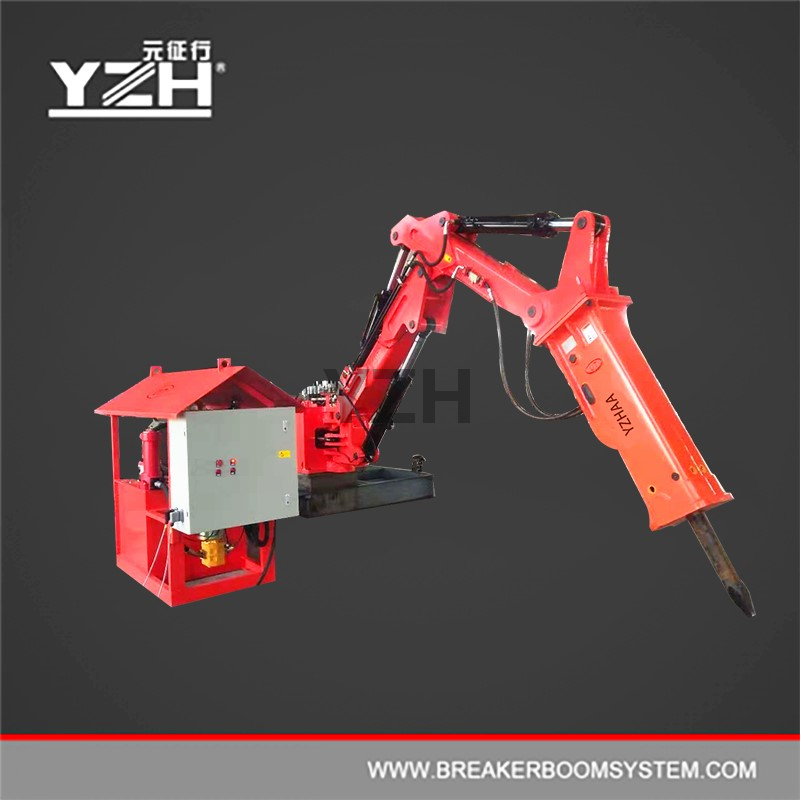 Pedestal Rockbreaker Booms System para minas