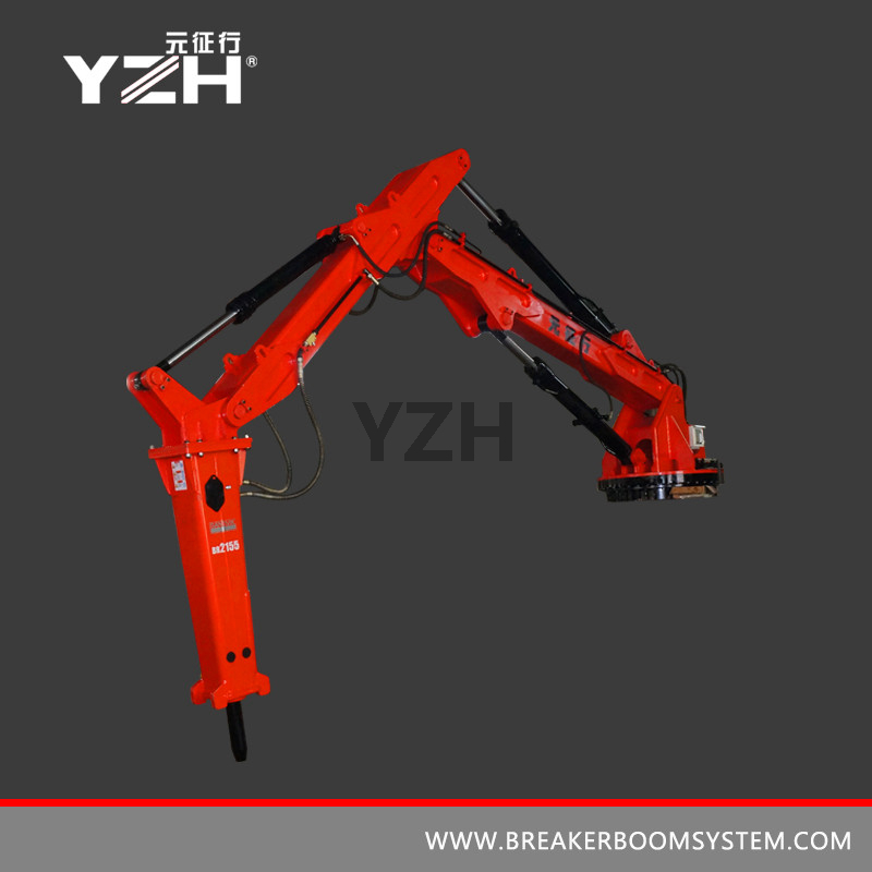 YZH-L850R Sistema de pluma de rompe rocas hidráulica móvil tipo rotación de 360 ​​°