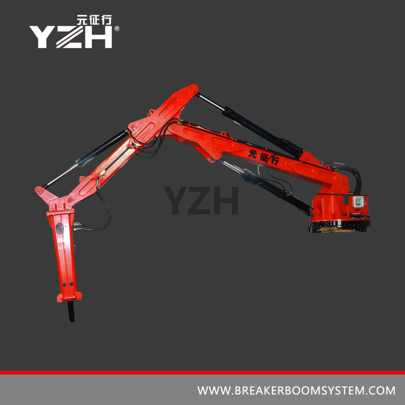 YZH-L850R Sistema de pluma de rompe rocas hidráulica móvil tipo rotación de 360 ​​°