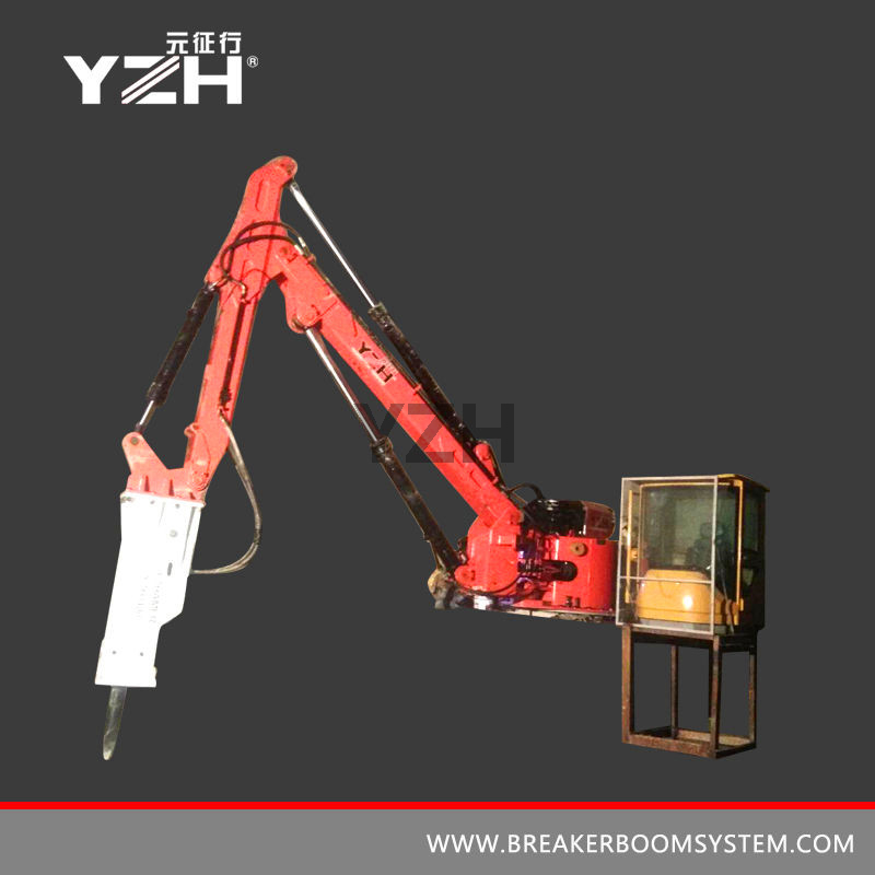 Rock Breaker Boom System para Grizzly