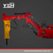 Pedestal Rock Breaker Booms System para minería o grizzly